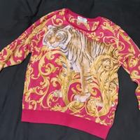 Salvatore Ferragamo fantasia tigre seta vintage

