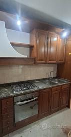 cucina in legno castagno 