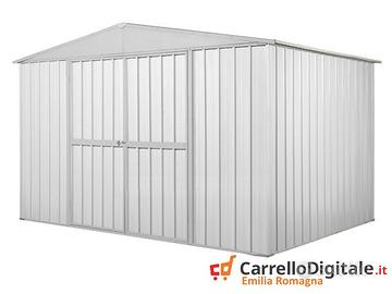 Capanno box esterno lamiera 360x175 110 kg bianco