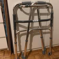 Deambulatore 2 ruote 2 puntali