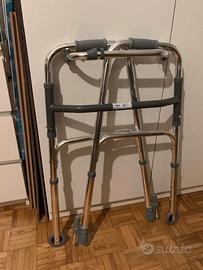 Deambulatore 2 ruote 2 puntali