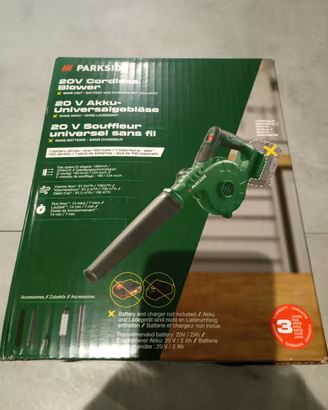 Soffiatore ricaricabile parkside IN GARANZIA 