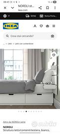 letto singolo con cassettiera ikea