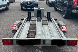 Carrello Porta Moto 3 Posti con cassone e pedana!