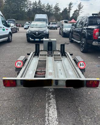 Carrello Porta Moto 3 Posti con cassone e pedana!