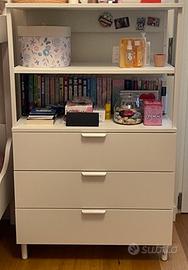 Cassettiera con libreria