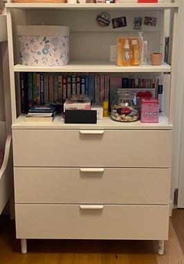 Cassettiera con libreria