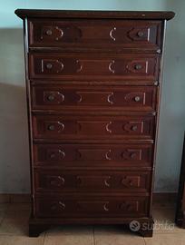 Settimino in legno tinta noce