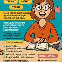 Ripetizioni LATINO,ITALIANO,STORIA