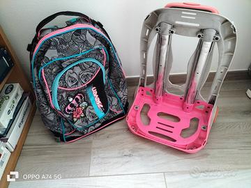 zaino scuola con carrello