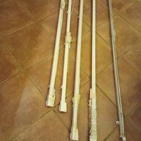2 Binario bastone tenda in alluminio con corde