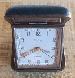 Sveglia da viaggio vintage HELVECO Jewels 7 Swiss 