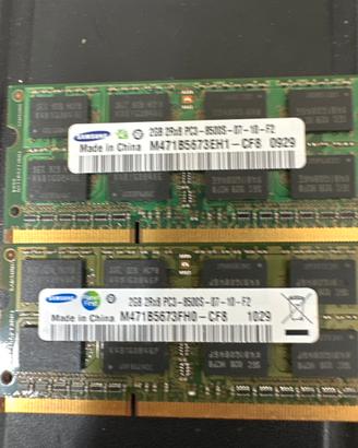 ddr3 sodimm 4gb 2x2g pc3 8500s