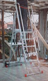 Scala professionale a castello in alluminio