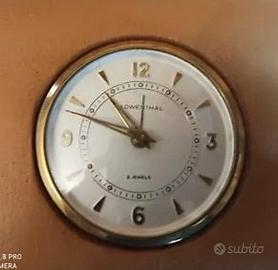 Sveglia vintage meccanica marca Lowental swiss mad