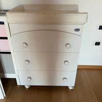 Cassettiera fasciatoio vaschetta Chicco