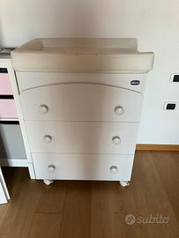 Cassettiera fasciatoio vaschetta Chicco