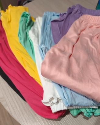 Otto leggings da bambina nuovi