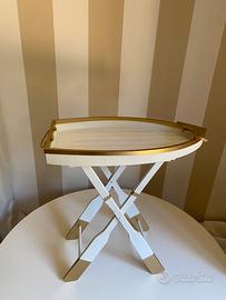 Tavolino vassoio in legno