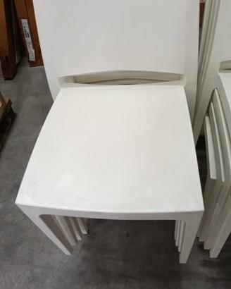 SEDIE BIANCHE IN PLASTICA