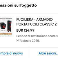 cassaforte fucili 2 posti