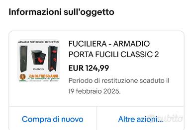 cassaforte fucili 2 posti