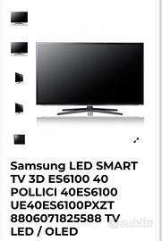 Televisore smart tv samsung UE40ES6100PXZT