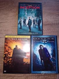Lotto 3 dvd Inception, Batman b, Il cavaliere osc