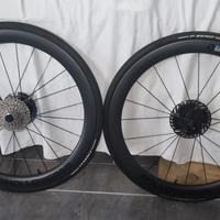 Ruote hollowgram carbonio profilo 50 