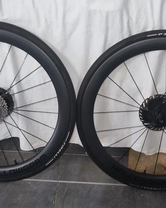 Ruote hollowgram carbonio profilo 50 