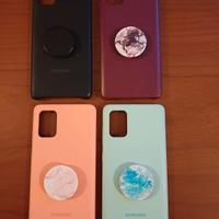 4 cover Samsung A71 con pop socket