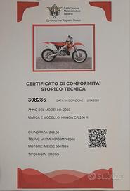 HONDA CR 250 R - 2003