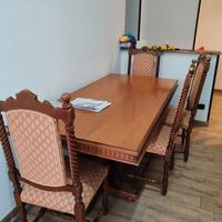 Tavolo legno + sedie