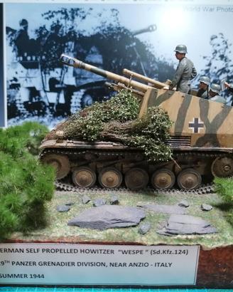 Diorama 1:35 obice semovente tedesco WESPE