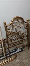 Letto singolo in ferro lavorato 3 pezzi