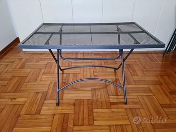 Tavolo da giardino in metallo con 4 sedie