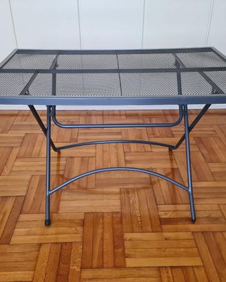 Tavolo da giardino in metallo con 4 sedie