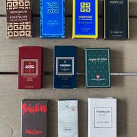 Lotto 10 campioni profumo uomo