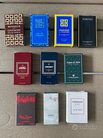 Lotto 10 campioni profumo uomo