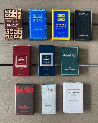 Lotto 10 campioni profumo uomo