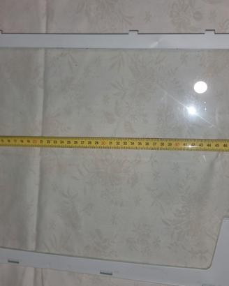 ripiano in vetro + gomma frigo indest  52x 33,3 