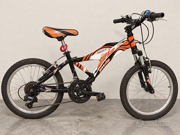 MTB arancione 20 pollici con cambio