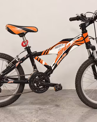 MTB arancione 20 pollici con cambio