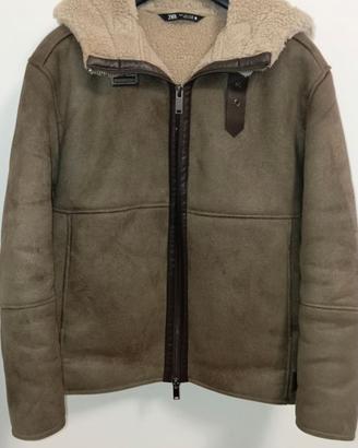 Montone Zara taglia S verde scuro da donna