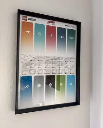 Cornice 50x70 - Collezione Lego F1 Speed Champions