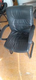 Poltrona da ufficio in pelle