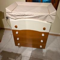 fasciatoio in legno con cassetti