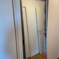 Specchio grande cromato silver