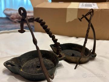 Antiche lampade ad olio  collezionisti