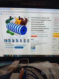 Telo ombreggiante 3x15 metri nuovo
